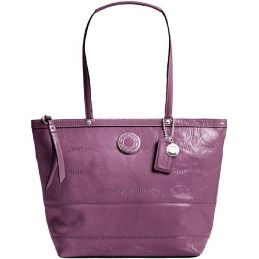 Coach patent leather shoulder bag